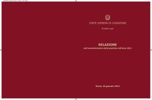 Relazione anno giudiziario 2011