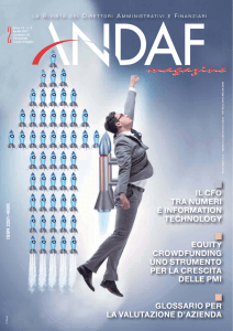 Articolo.ANDAF.Magazine - Consorzio Camerale per il Credito e la
