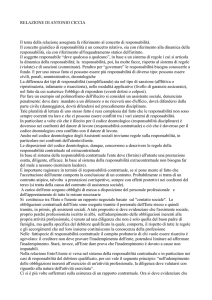Avv. Antonio Ciccia Responsabilità contrattuali e deontol