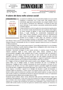 GF Saggi Savy Il valore del dono nelle scienze