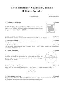 testo della gara - Gare Matematiche by Rosanna Tupitti
