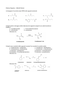 Chimica Organica – Aldeidi-Chetoni - Progetto e