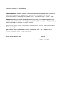 Programma di italiano I B    Anno 2015/16 Grammatica italiana