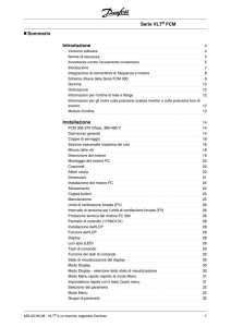 Sommario Introduzione Installazione Serie VLT® FCM