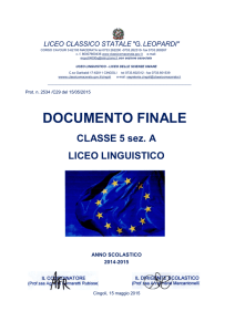 documento 5A-2014_2015 - Liceo Classico Statale Giacomo