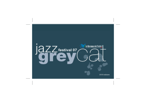 Catalogo Grey Cat Jazz Festival 2007