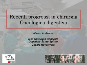 Recenti progressi in chirurgia Oncologica digestiva