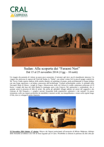 Sudan: Alla scoperta dei “Faraoni Neri”