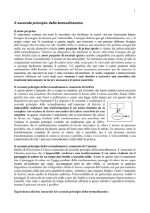 Il secondo principio della termodinamica - web