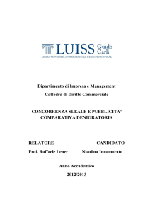 Dipartimento di Impresa e Management Cattedra di Diritto