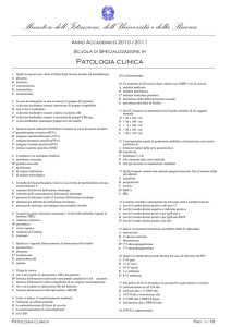 Patologia_clinica - Scuole di Specializzazione in Medicina