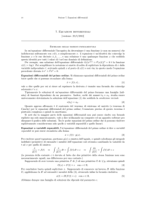 7. Equazioni differenziali