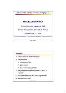 modelli empirici - DTG Home page