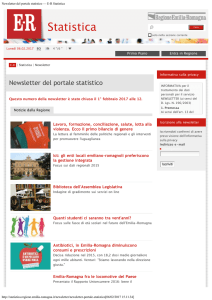 Newsletter del portale statistico — ER Statistica