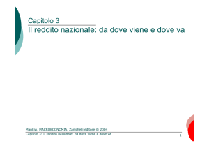 Il reddito nazionale: da dove viene e dove va