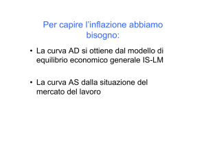 l`inflazione e politica redditi