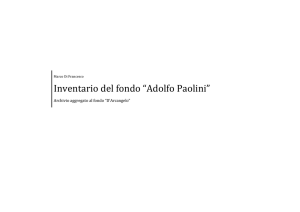 Adolfo Paolini - Istituto Centrale per gli Archivi