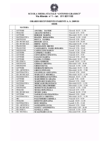 SCUOLA MEDIA STATALE “ANTONIO GRAMSCI”