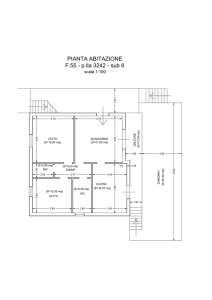 PIANTA ABITAZIONE F.55 - p.lla 3242 - sub 8 - Vendite