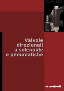 Valvole direzionali a solenoide e pneumatiche