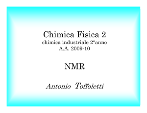 Chimica Fisica 2 NMR