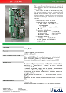 scheda RTU ESB è una scheda a microprocessore che supporta la