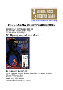 Wolfgang Amadeus Mozart Il Flauto Magico