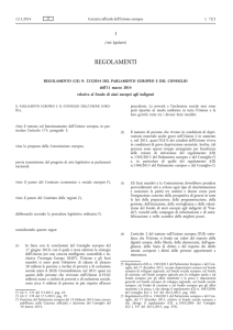 Regolamento (UE) n. 223/2014