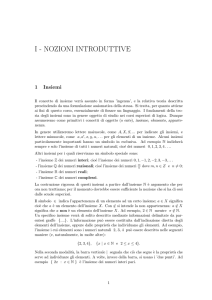 I - NOZIONI INTRODUTTIVE