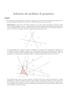 Soluzioni dei problemi di geometria