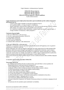 informazioni per il paziente URSACOL 50 mg compresse URSACOL