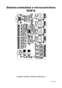 Sistema embedded a microcontrollore SEM16