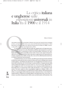 La critica italiana e ungherese sulle esposizioni universali in