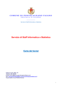carta dei servizi servizio informatica e statistica