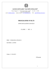 piano di lavoro as 1998-`99 della 3 i igea