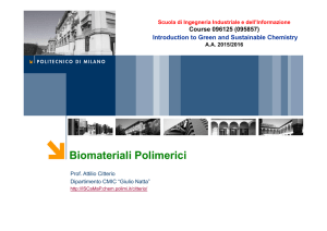 Biomateriali Polimerici - ISCaMaP