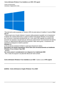 Come ottimizzare Windows 10 se installato su un SSD | HW Legend