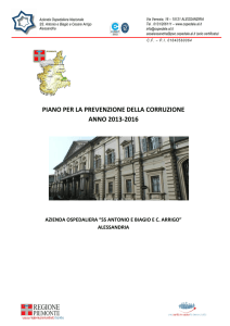 Piano anticorruzione 2013 - 2016
