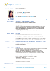 Curriculum vitae - Obiettivo Impresa Web