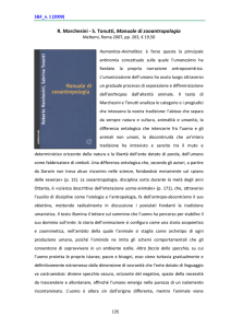 R. Marchesini - S. Tonutti, Manuale di zooantropologia