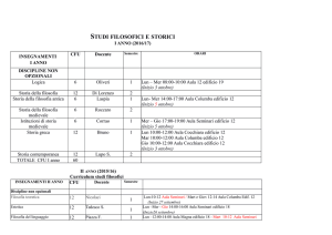 studi filosofici e storici