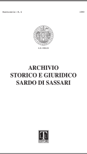 Giovanni Diurni - Archivio Storico Giuridico Sardo di Sassari
