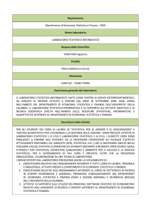 Dipartimento Dipartimento di Economia, Statistica e Finanza