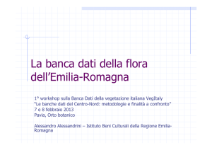 La banca dati della flora dell`Emilia-Romagna - IBC Emilia