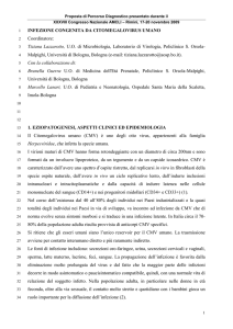 INFEZIONE CONGENITA DA CITOMEGALOVIRUS UMANO