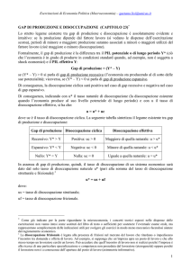 MACROECONOMIA_cap. 23 _gap e disoccupazione