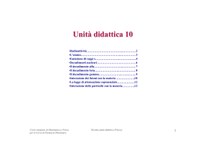 Unita` didattica 10 - Sito dei docenti di Unife