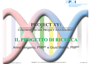 Project XY- La ricerca - PMI-NIC