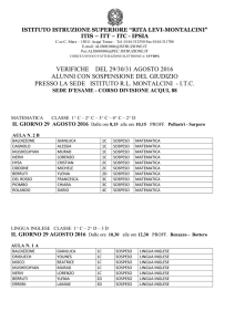 calendario verifiche itc 2015-2016