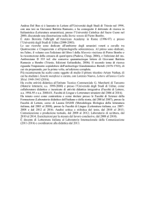 CV Andrea Del Ben - Università degli Studi di Udine